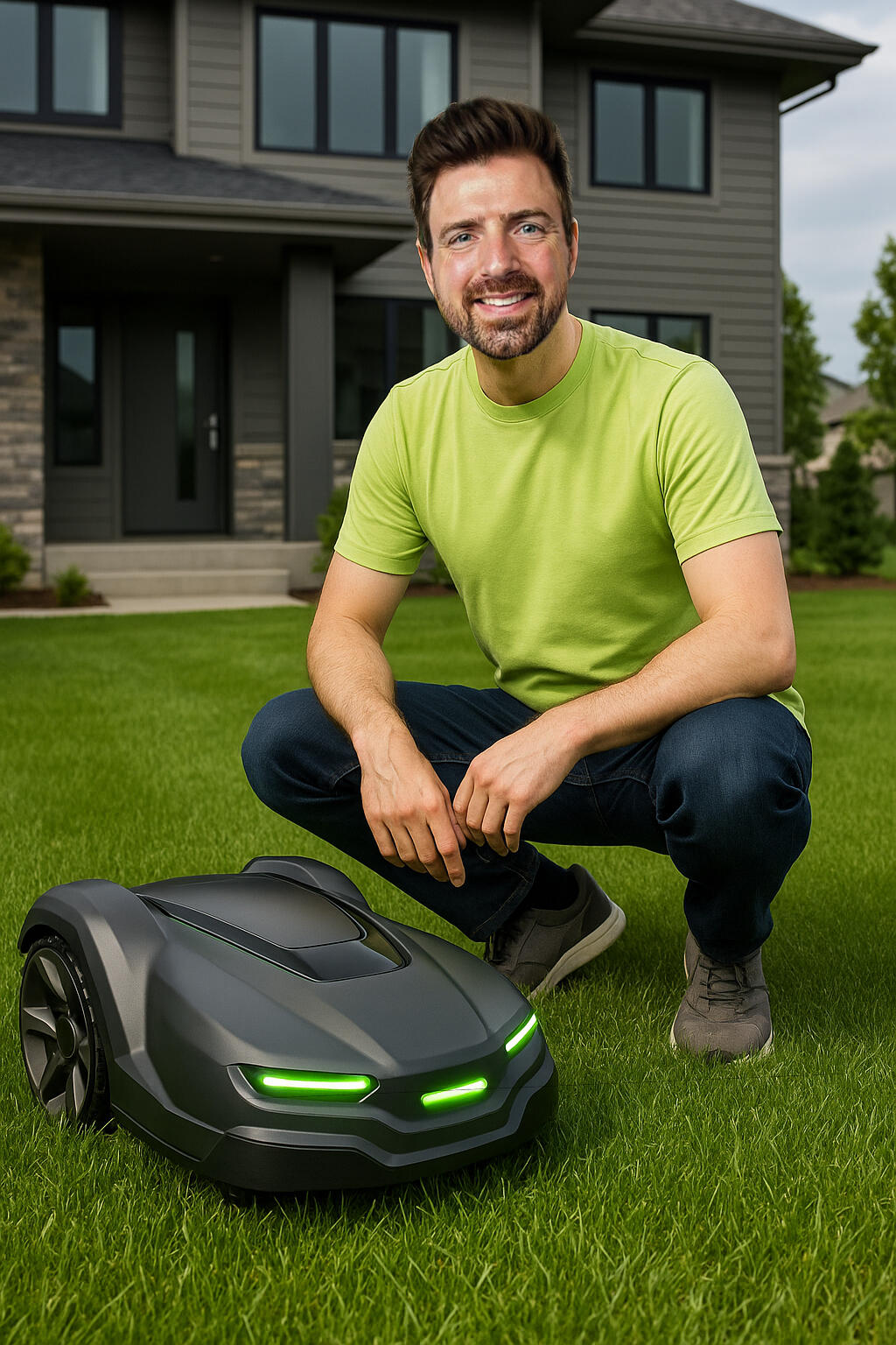 North Oaks, MN homeowner with robot mower